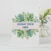 デザイン独自のフローラ 招待状 (スタンド正面)