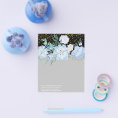 デザイン独自のブルーフローライベント業文具 チラシ (シングル)