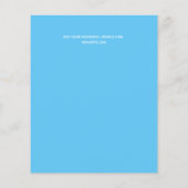 デザイン独自のブルーフローライベント業文具 チラシ (裏面)