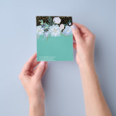 デザイン独自のブルーフローライベント業文具 チラシ (手)