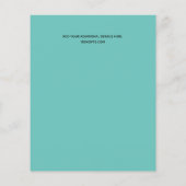 デザイン独自のブルーフローライベント業文具 チラシ (裏面)