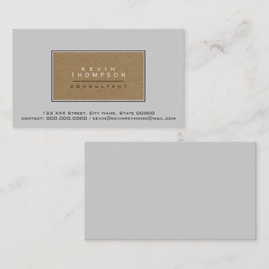 デザイン独自のプロエレガントスタンダード 名刺 (正面/裏面)