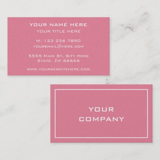 デザイン独自のプロフェッショナル名刺 名刺 (正面/裏面)