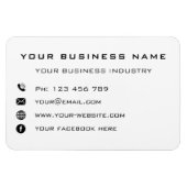 デザイン独自のプロモーション名刺マグネット マグネット (横)