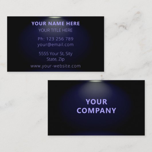 デザイン独自のプロモーション名刺 名刺 (正面/裏面)