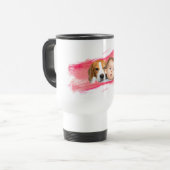 デザイン独自のベビー写真マグカップ トラベルマグ (正面左)