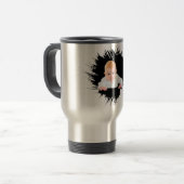 デザイン独自のベビー写真マグカップ トラベルマグ (正面左)