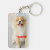 デザイン独自のペットメモリ写真コラージュ キーホルダー (裏面)