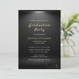 デザイン独自のモダン卒業招待状