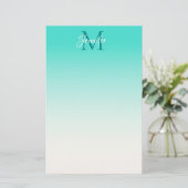 デザイン独自のモノグパーソナライズされたラムグラデーション (スタンド正面)