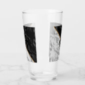 デザイン独自のモノグラムカスタム文字ガラス タンブラーグラス (左)