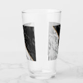 デザイン独自のモノグラムカスタム文字ガラス タンブラーグラス (右)