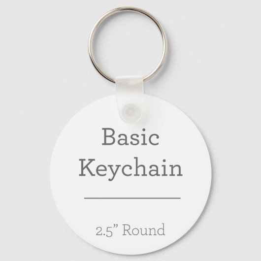 デザイン独自のラウンドフォトキーチェーン キーホルダー (正面)