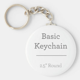 デザイン独自のラウンドフォトキーチェーン キーホルダー