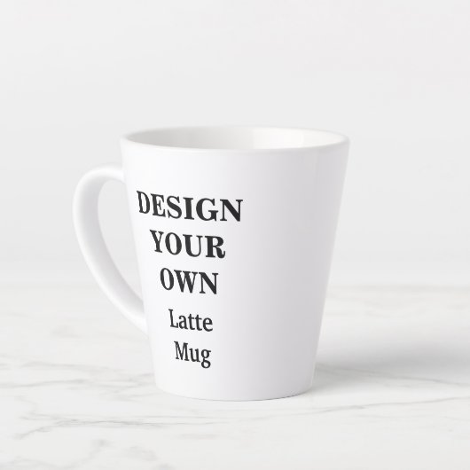 デザイン独自のラテマグ – 完全にカスタマイズ可能 カフェラテマグ (左アングル)