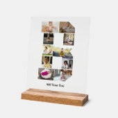 デザイン独自のレターBフォトコラージュ アクリルサイン (傾斜)