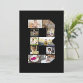 デザイン独自のレターBフォトコラージュ シーズンカード (スタンド正面)