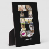 デザイン独自のレターBフォトコラージュ フォトプラーク (側面)