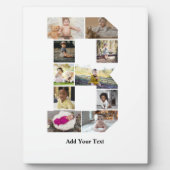 デザイン独自のレターBフォトコラージュ フォトプラーク (正面)