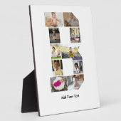 デザイン独自のレターBフォトコラージュ フォトプラーク (側面)