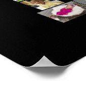 デザイン独自のレターBフォトコラージュ ポスター (角)