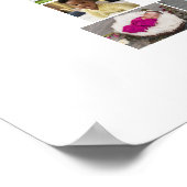 デザイン独自のレターBフォトコラージュ ポスター (角)