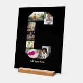 デザイン独自のレターCフォトコラージュ アクリルサイン (傾斜)