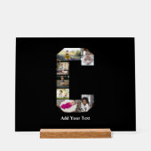 デザイン独自のレターCフォトコラージュ アクリルサイン (正面)