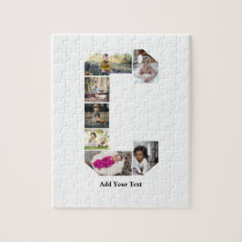 デザイン独自のレターCフォトコラージュ ジグソーパズル