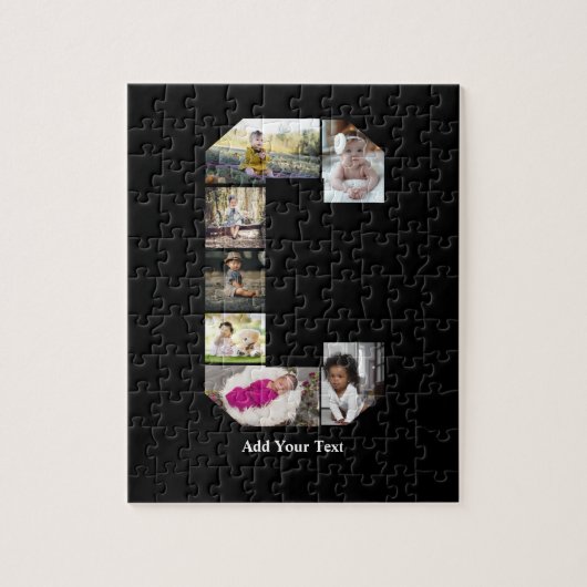 デザイン独自のレターCフォトコラージュ ジグソーパズル (縦)