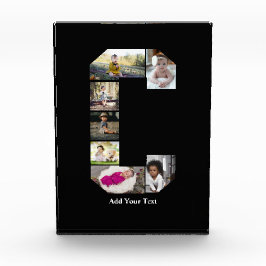 デザイン独自のレターCフォトコラージュ フォトブロック