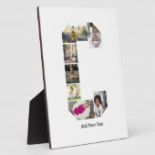 デザイン独自のレターCフォトコラージュ フォトプラーク (側面)