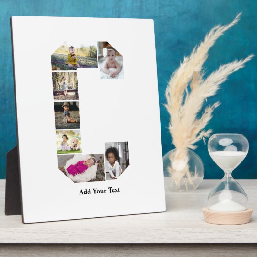 デザイン独自のレターCフォトコラージュ フォトプラーク (側面)