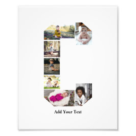 デザイン独自のレターCフォトコラージュ フォトプリント           