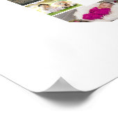 デザイン独自のレターCフォトコラージュ ポスター (角)