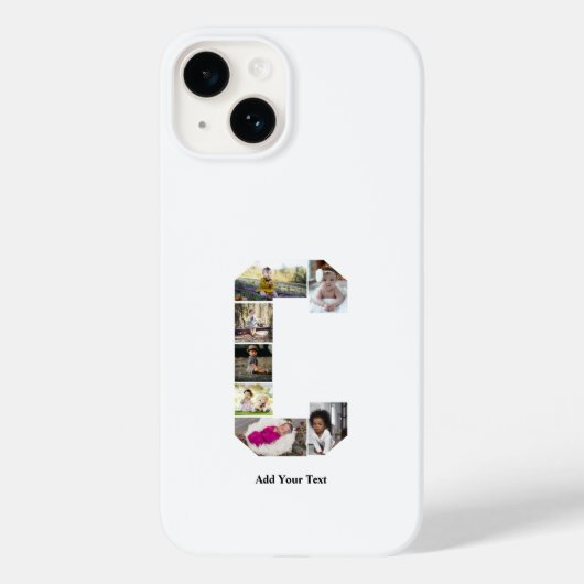 デザイン独自のレターCフォトコラージュ Case-Mate iPhoneケース (裏面)