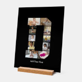 デザイン独自のレターDフォトコラージュ アクリルサイン (傾斜)