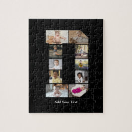 デザイン独自のレターDフォトコラージュ ジグソーパズル