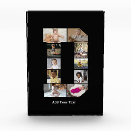 デザイン独自のレターDフォトコラージュ フォトブロック