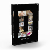 デザイン独自のレターDフォトコラージュ フォトブロック (左)