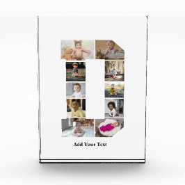 デザイン独自のレターDフォトコラージュ フォトブロック