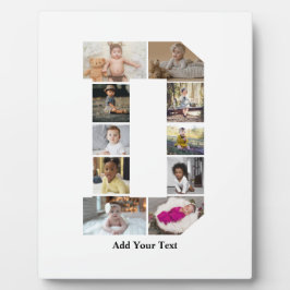 デザイン独自のレターDフォトコラージュ フォトプラーク