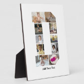 デザイン独自のレターDフォトコラージュ フォトプラーク (側面)