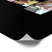 デザイン独自のレターDフォトコラージュ ポスター (角)