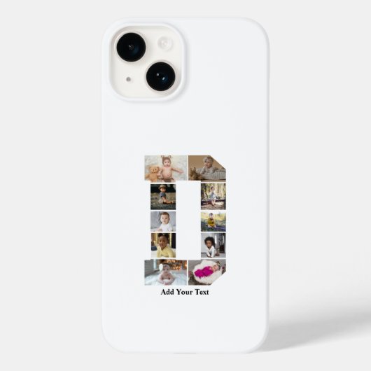 デザイン独自のレターDフォトコラージュ Case-Mate iPhoneケース (裏面)