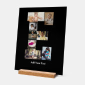 デザイン独自のレターEフォトコラージュ アクリルサイン (傾斜)