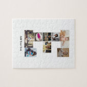 デザイン独自のレターEフォトコラージュ ジグソーパズル (横)