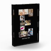 デザイン独自のレターEフォトコラージュ フォトブロック (左)