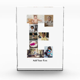 デザイン独自のレターEフォトコラージュ フォトブロック