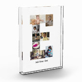 デザイン独自のレターEフォトコラージュ フォトブロック (左)